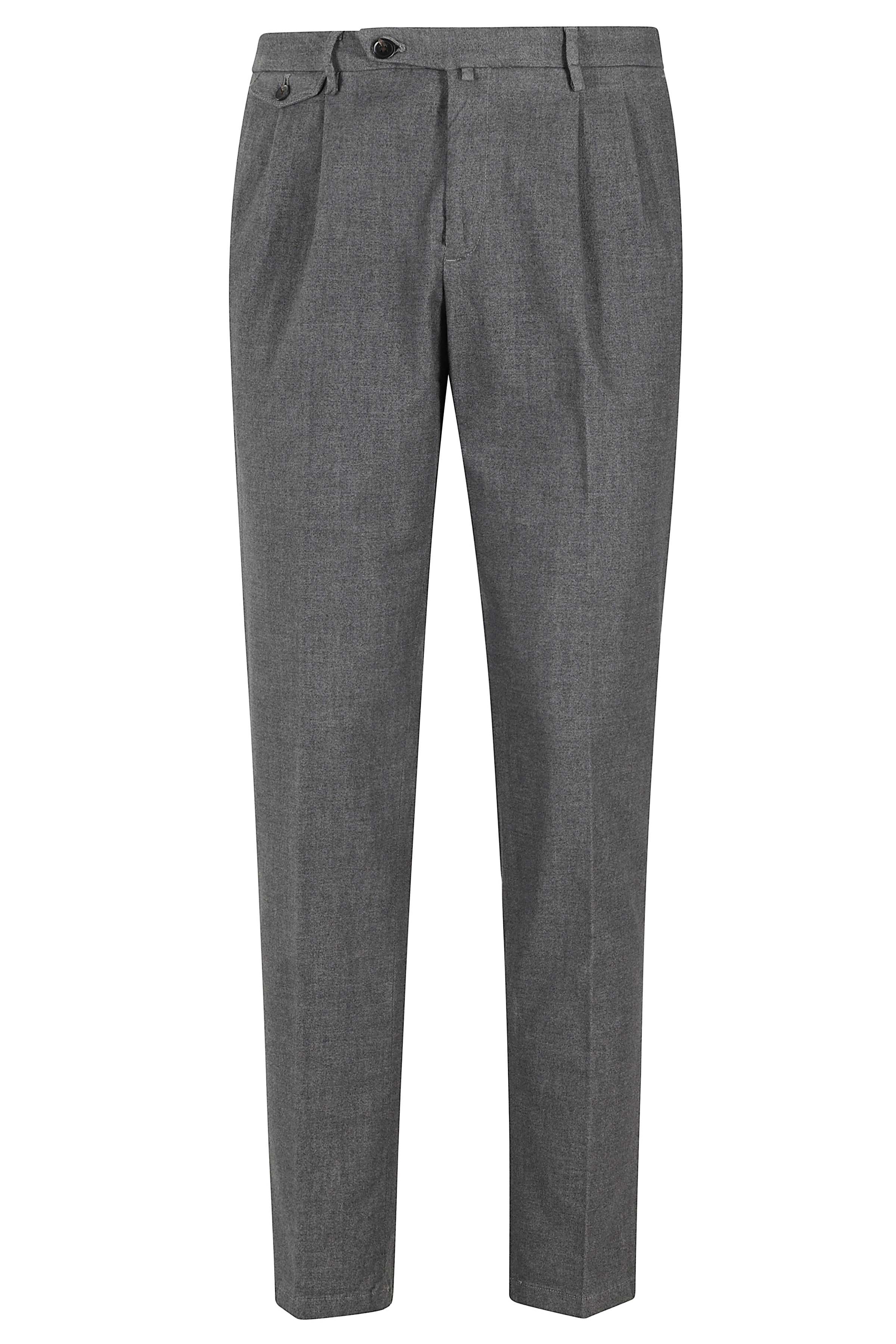 2 Pinces Wool Effect Pocket Pants
