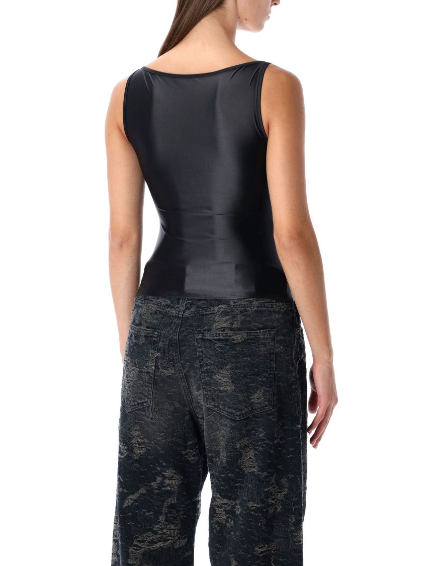 T-Amai Nylon Logo Top