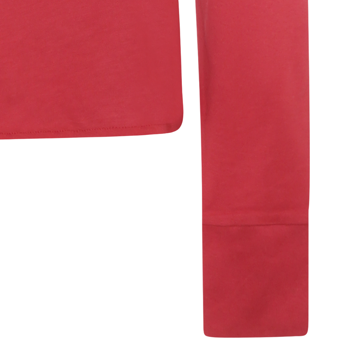 Fitted Red Knit Sweatshirt