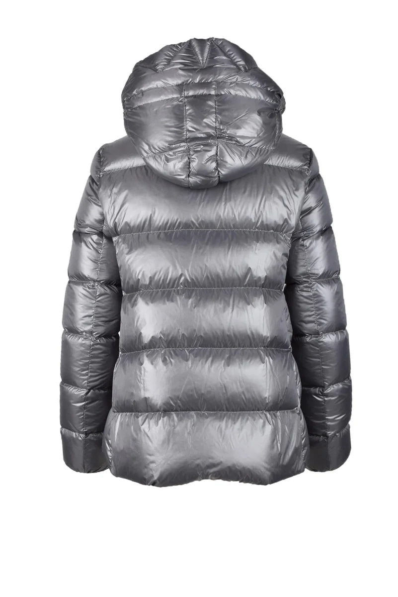 Short Down Jacket Grey