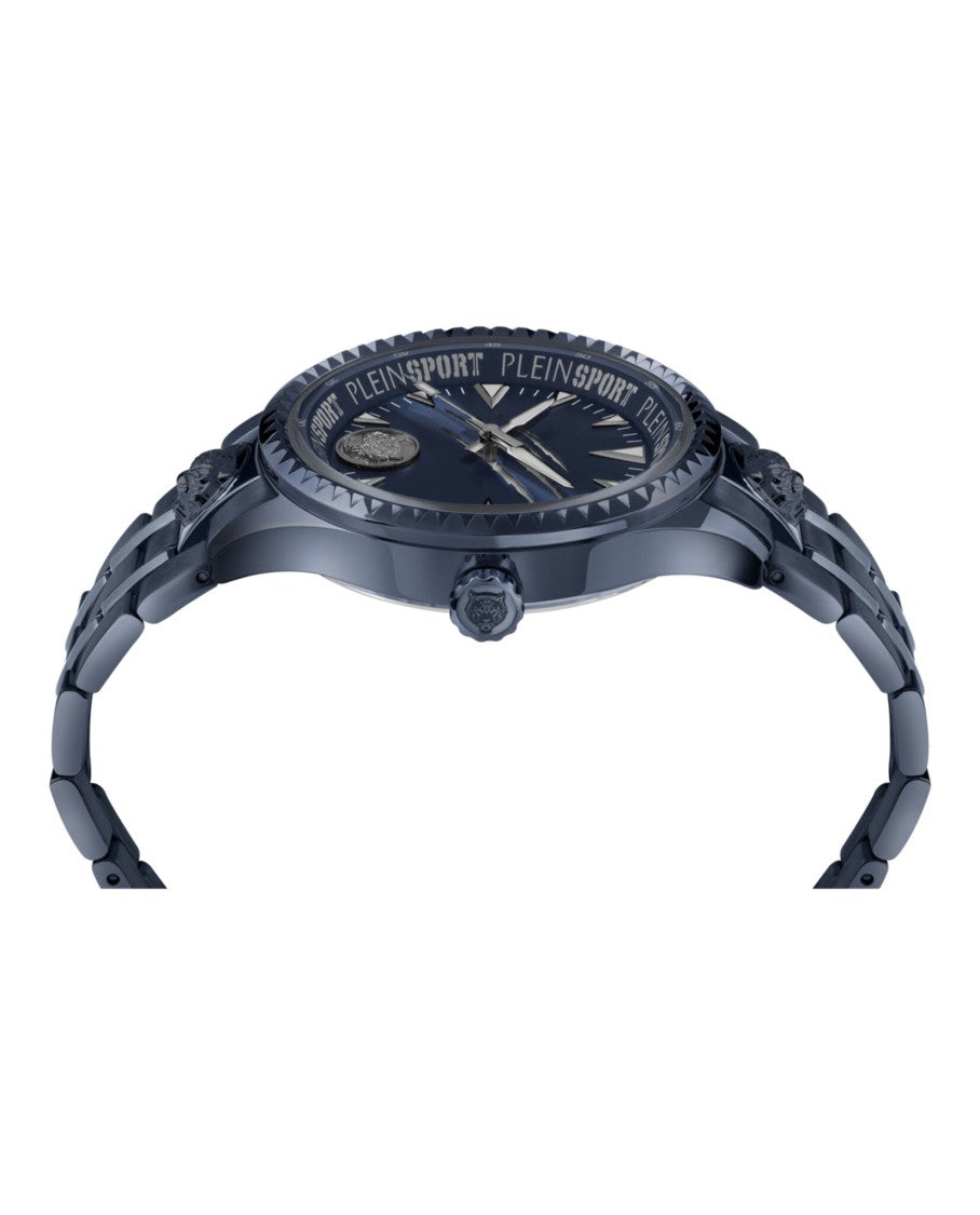 Lineman Bracelet Watch With Ip Blue Accent