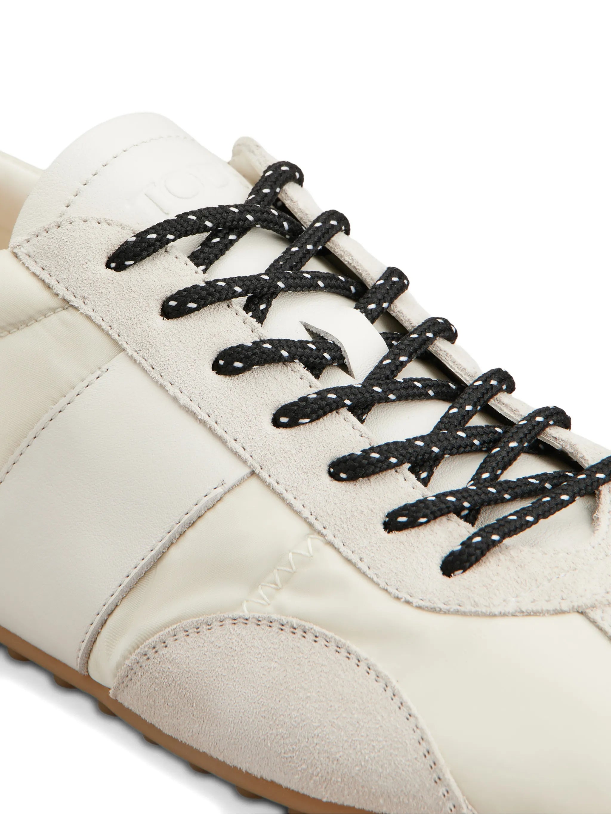Calzature Low-Profile Leather/Suede Sneakers