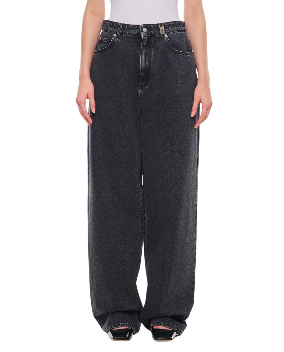 Straight Leg Denim Pants