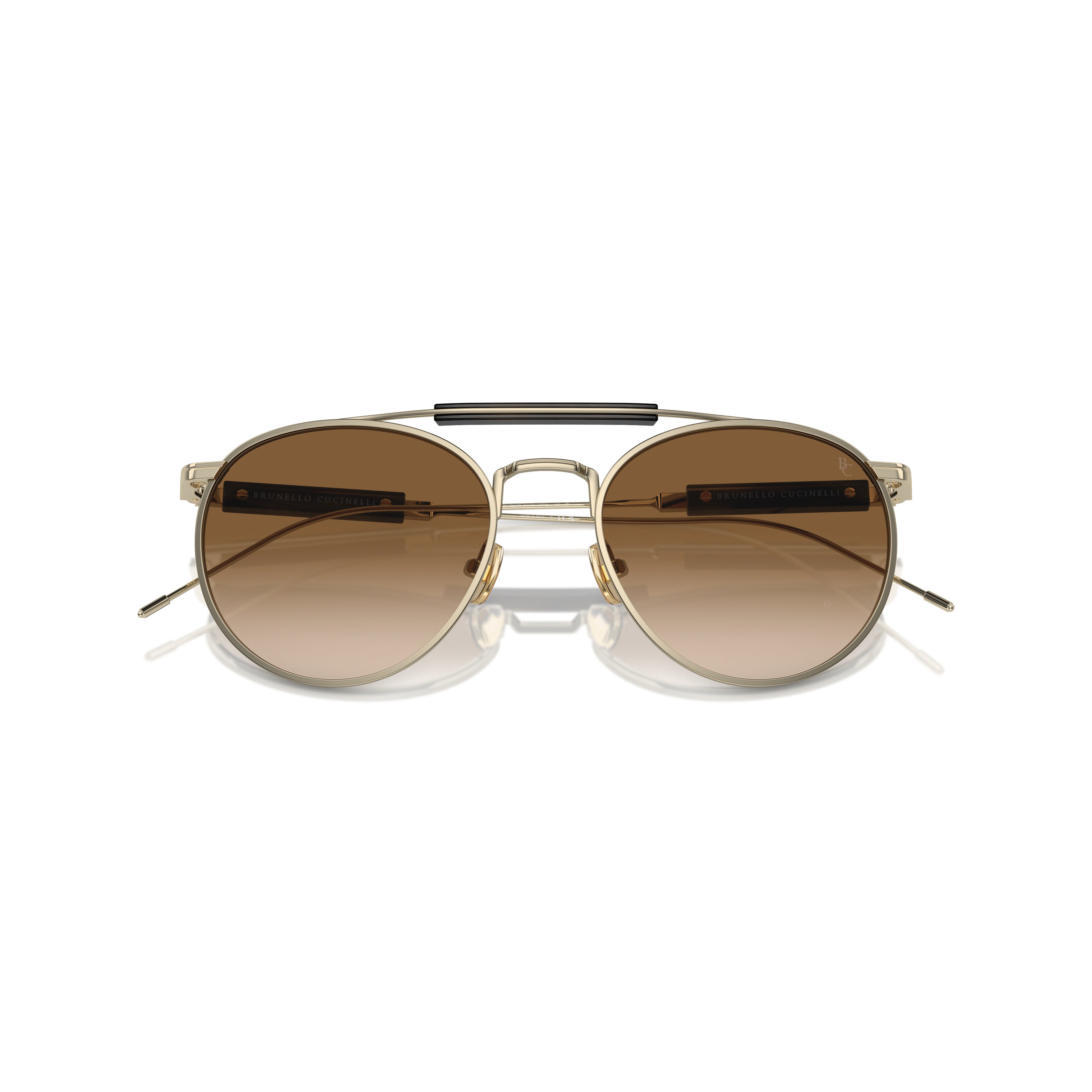 0bc2004st Titanium Frame Sunglasses with Double Bridge