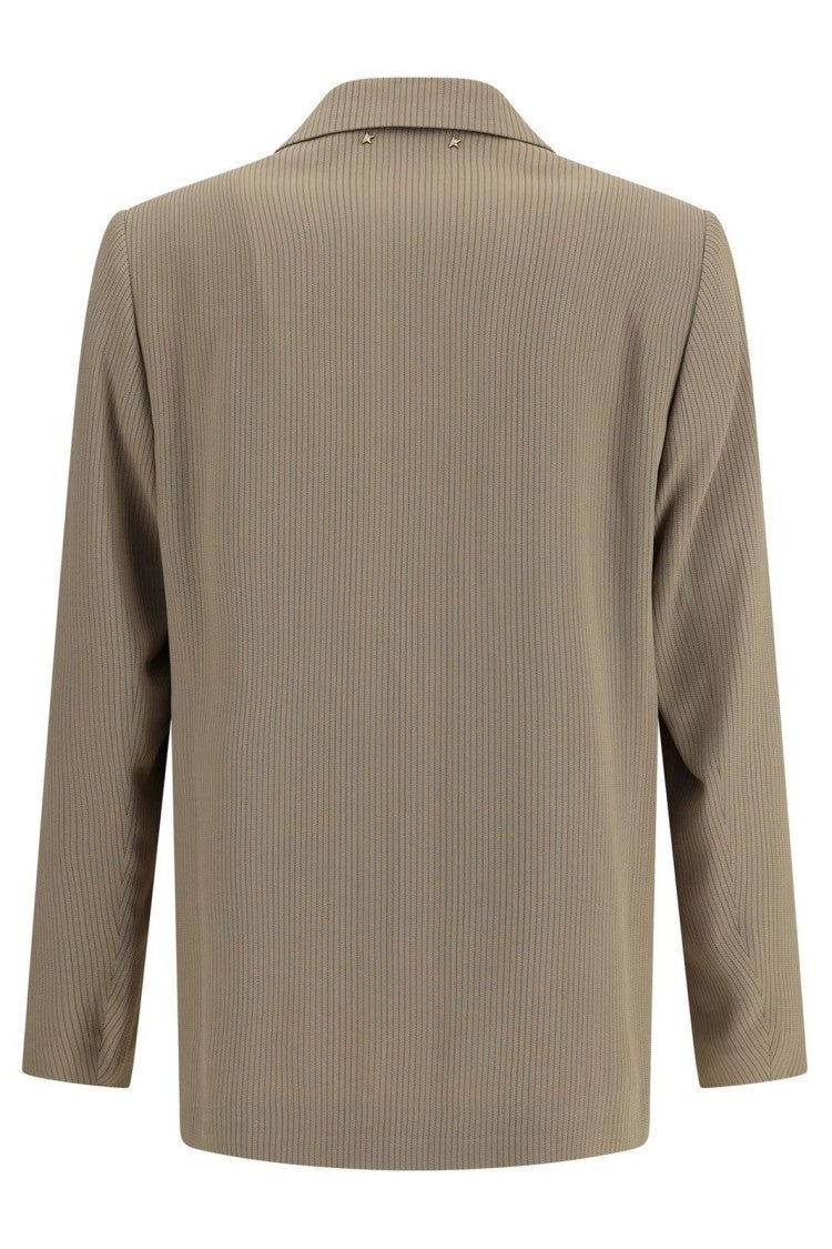 Structured Beige Jacket With Classic Design