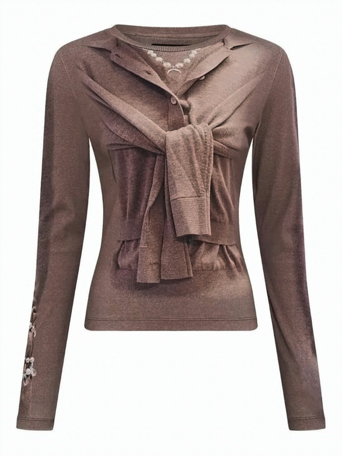 Layered Long-Sleeved Top