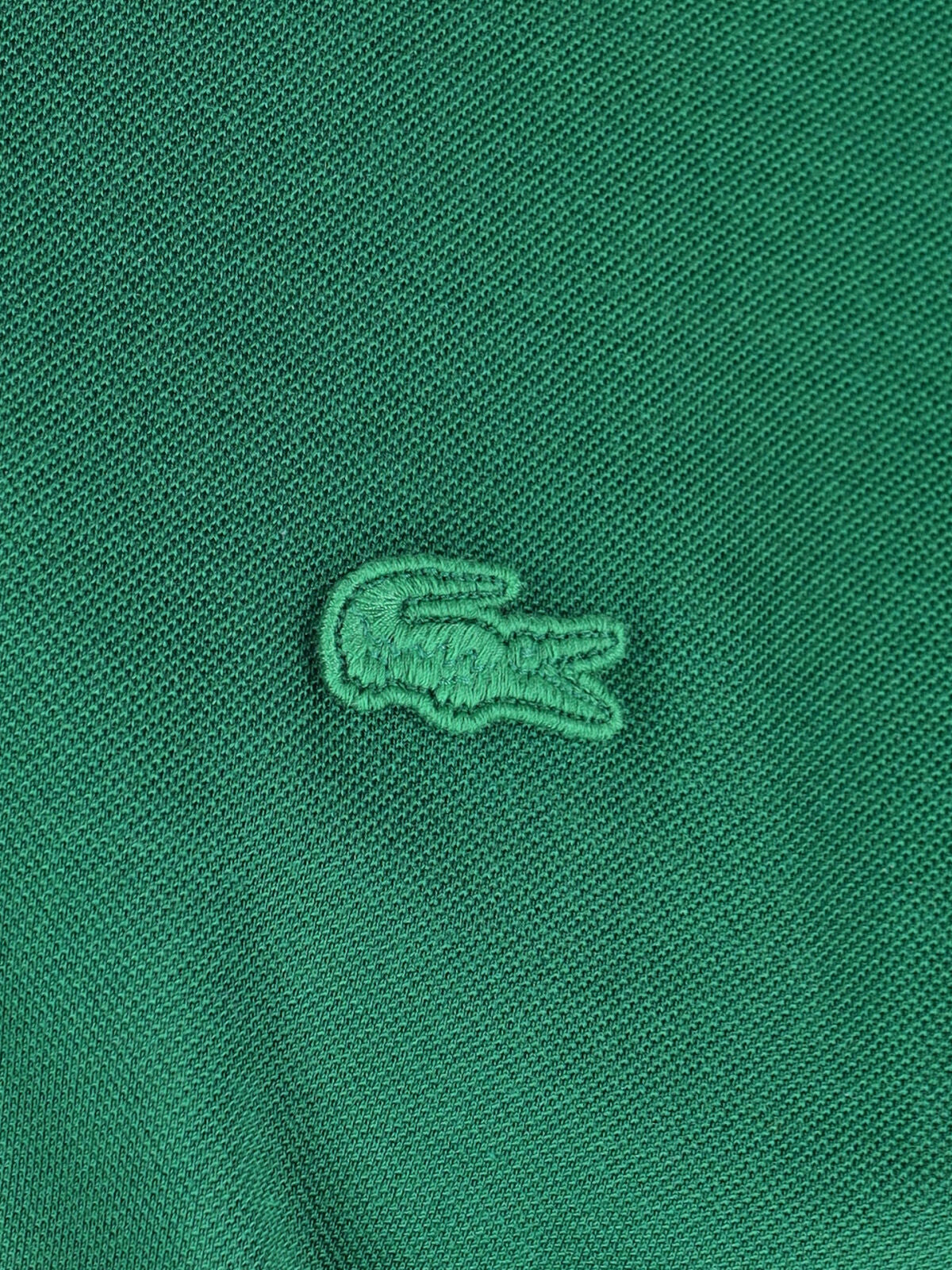 Green Silk Piqué Classic Polo Shirt