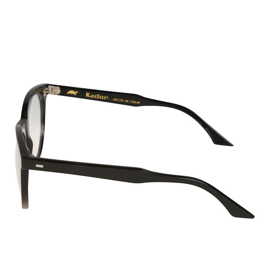 Cynda Classic Round Frame Eyeglasses with Glossy Black Finish