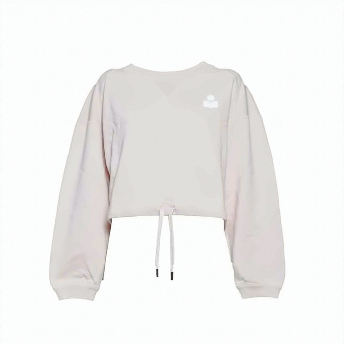 Cropped Long-Sleeve Top With Relaxed Fit