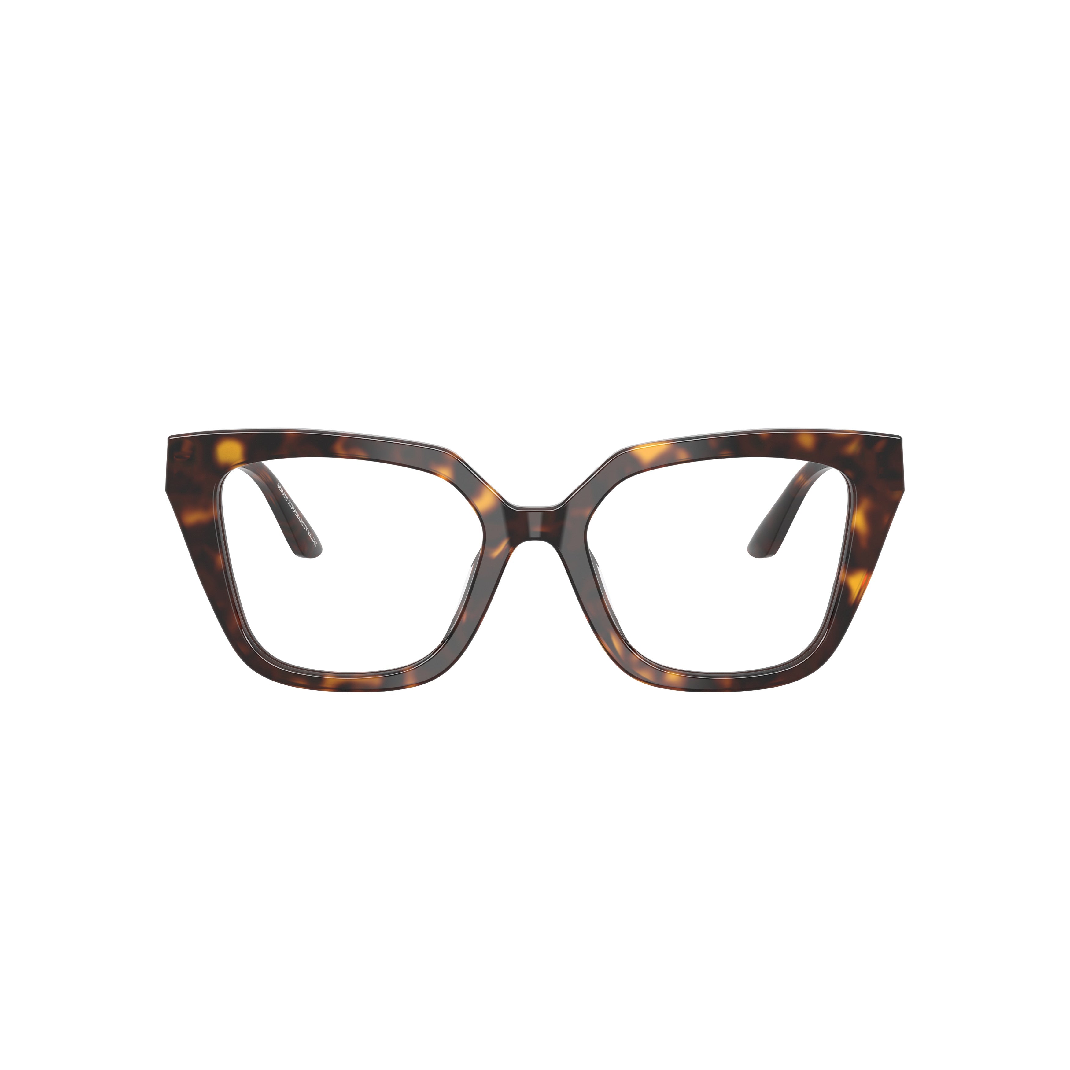 0ea3267u Oversized Square Frame Tortoiseshell Eyeglasses