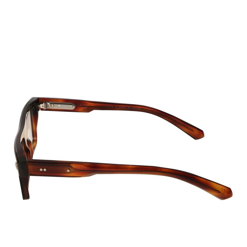 Premium 3 Rectangular Tortoiseshell Frame Sunglasses with Metallic Accents
