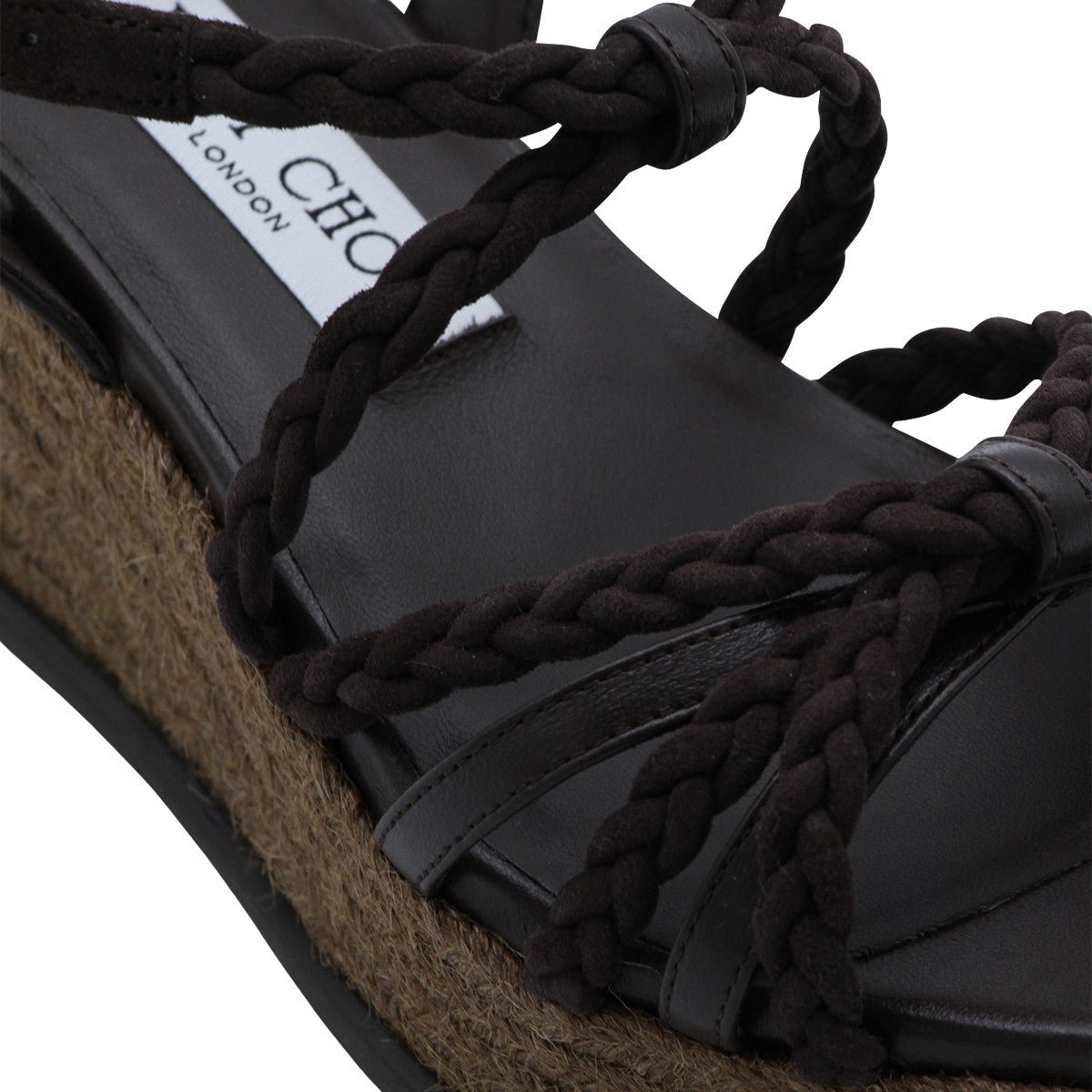 Wedge Platform Flat Shoes with Braided Straps