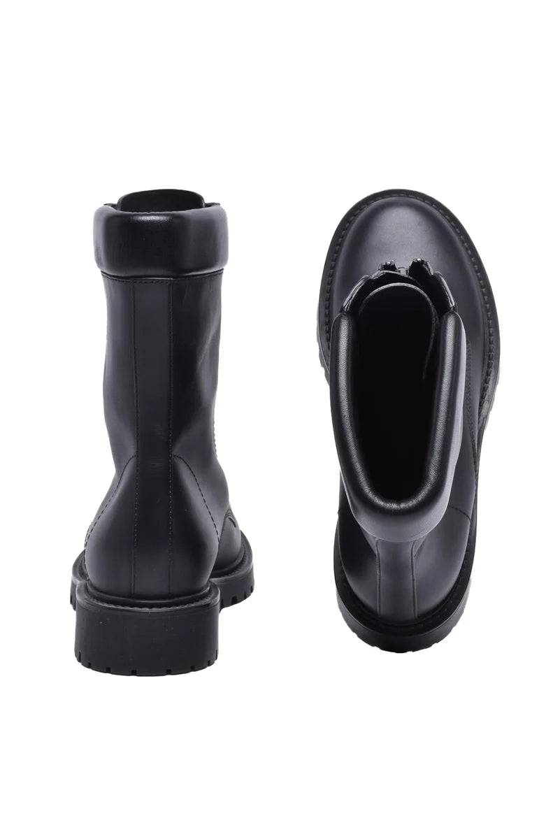 Rubber Ankle Boot - Black