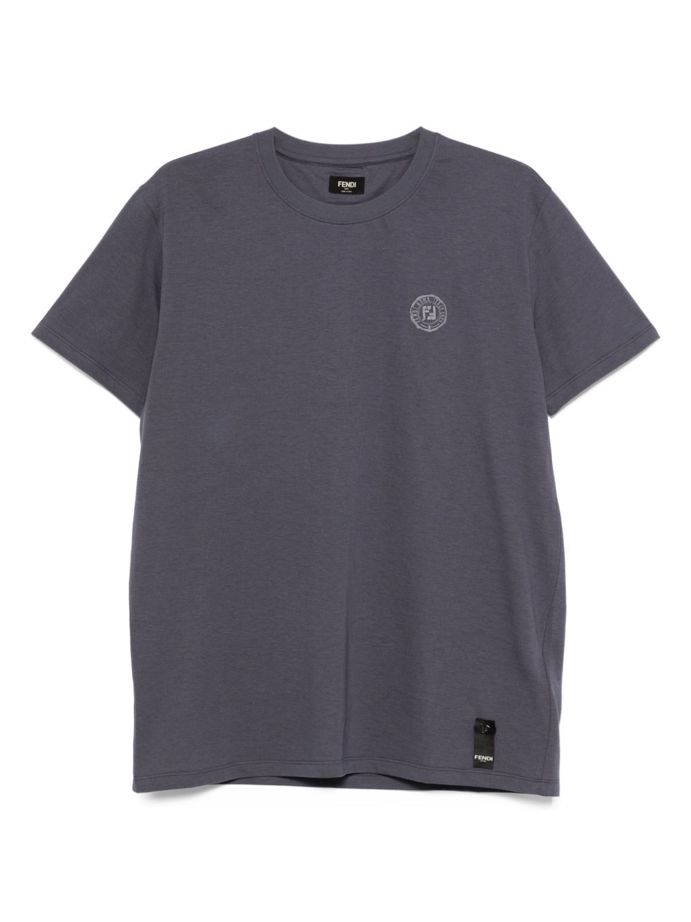 Cotton T-Shirt With Subtle Logo Emblem