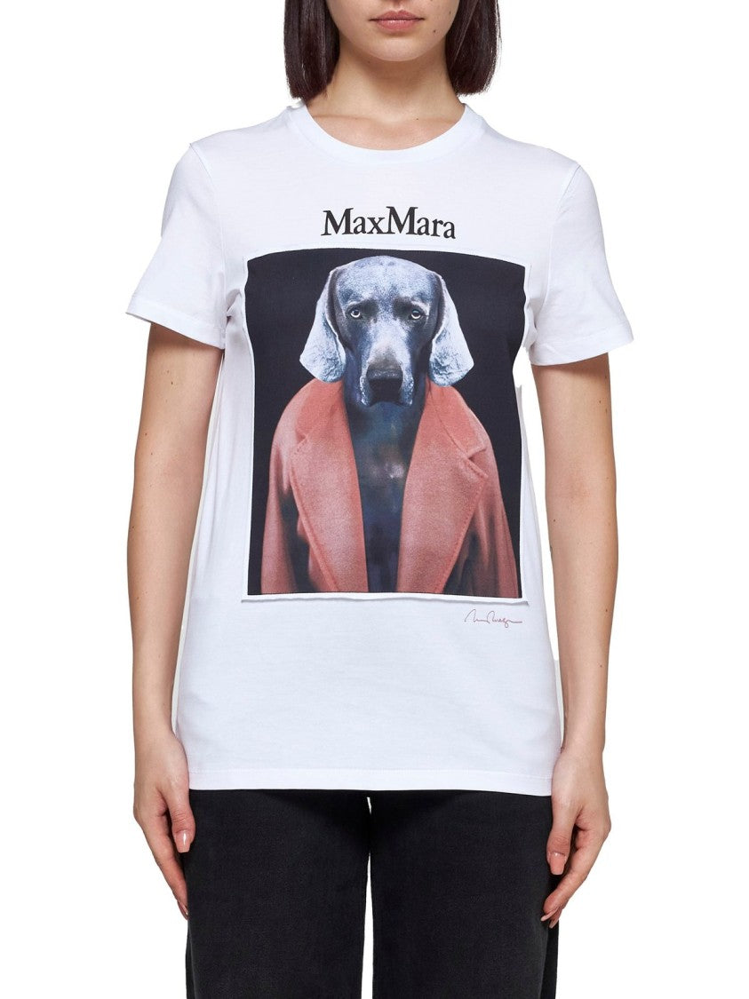 Graphic Print T-shirt with Classic Crew Neckline