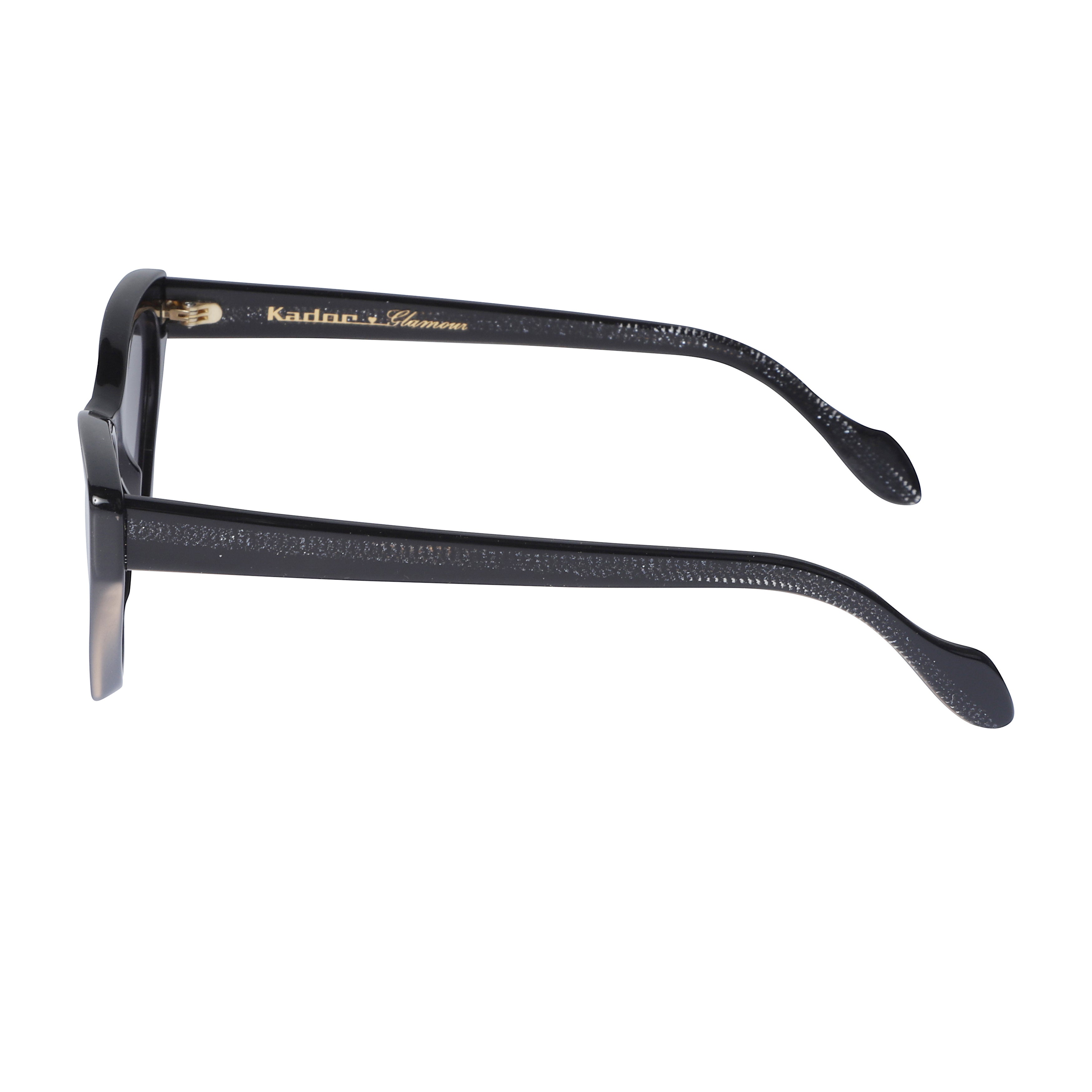 Coachella Glamour Bold Cat-Eye Sunglasses with Glossy Black Finish