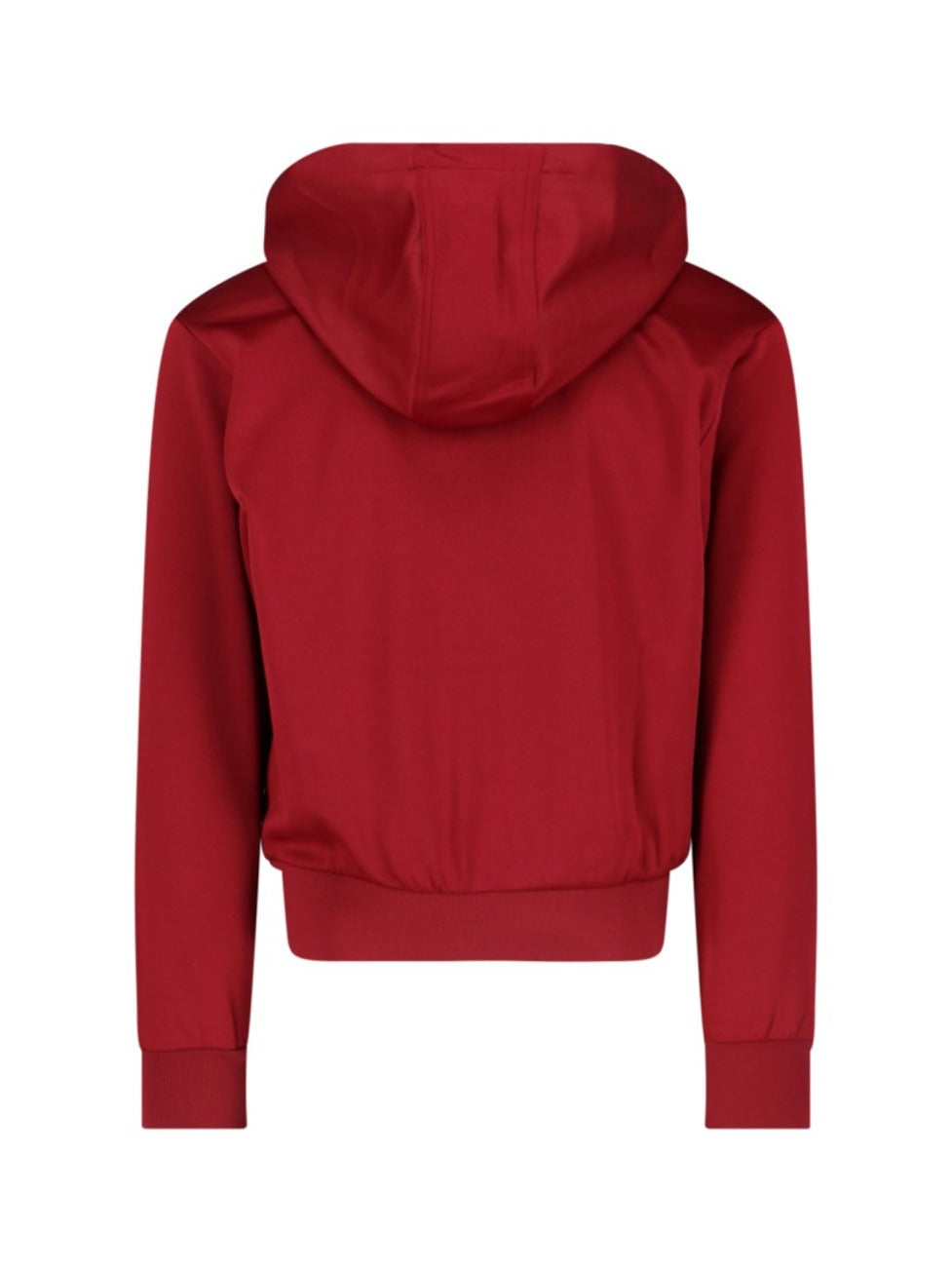 Bordeaux Cotton Blend Zip-Up Hoodie