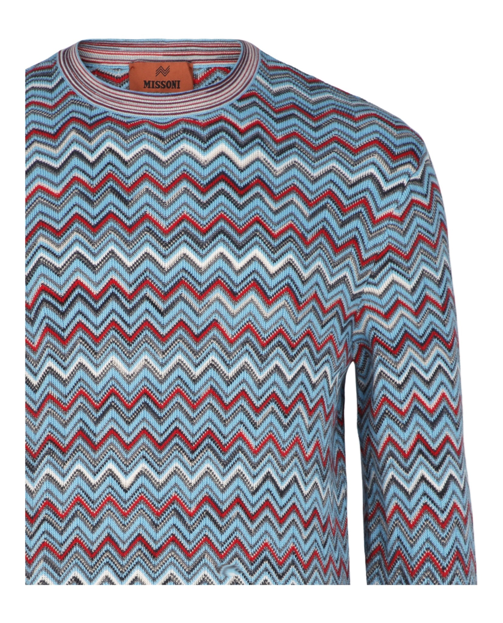 Zig-Zag Pattern Pullover Sweater