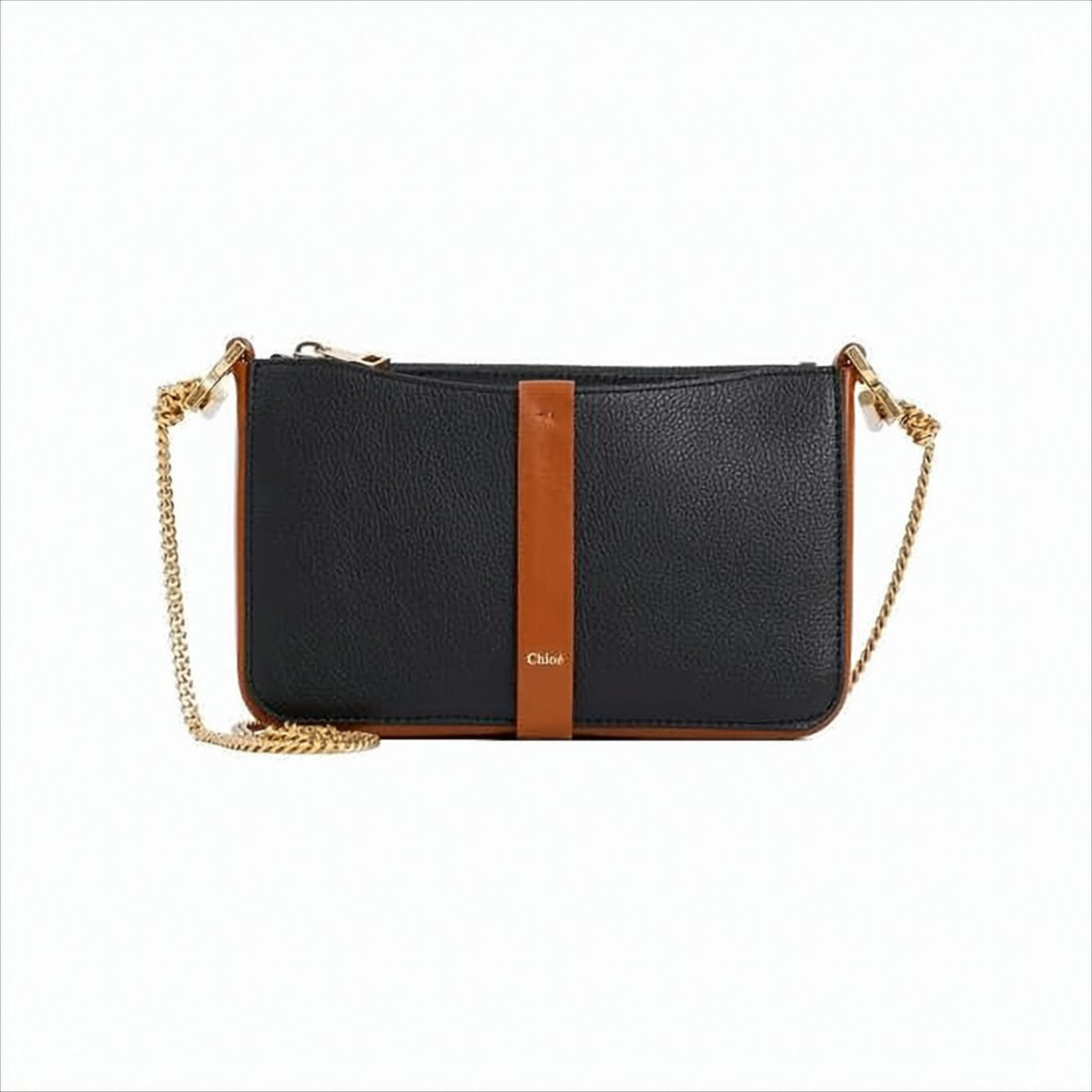 Textured Leather Crossbody Bag