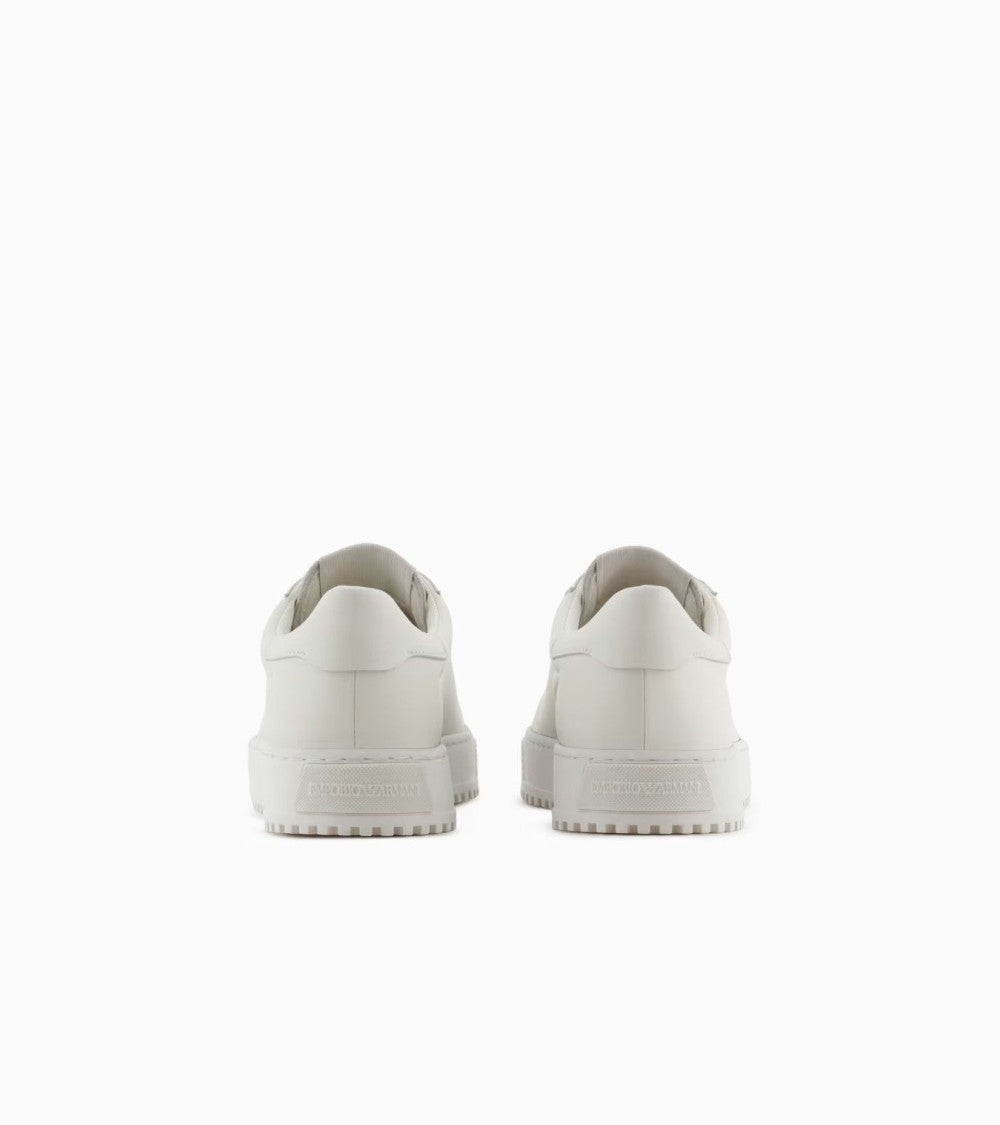 Premium Leather Sneakers with Signature Logo