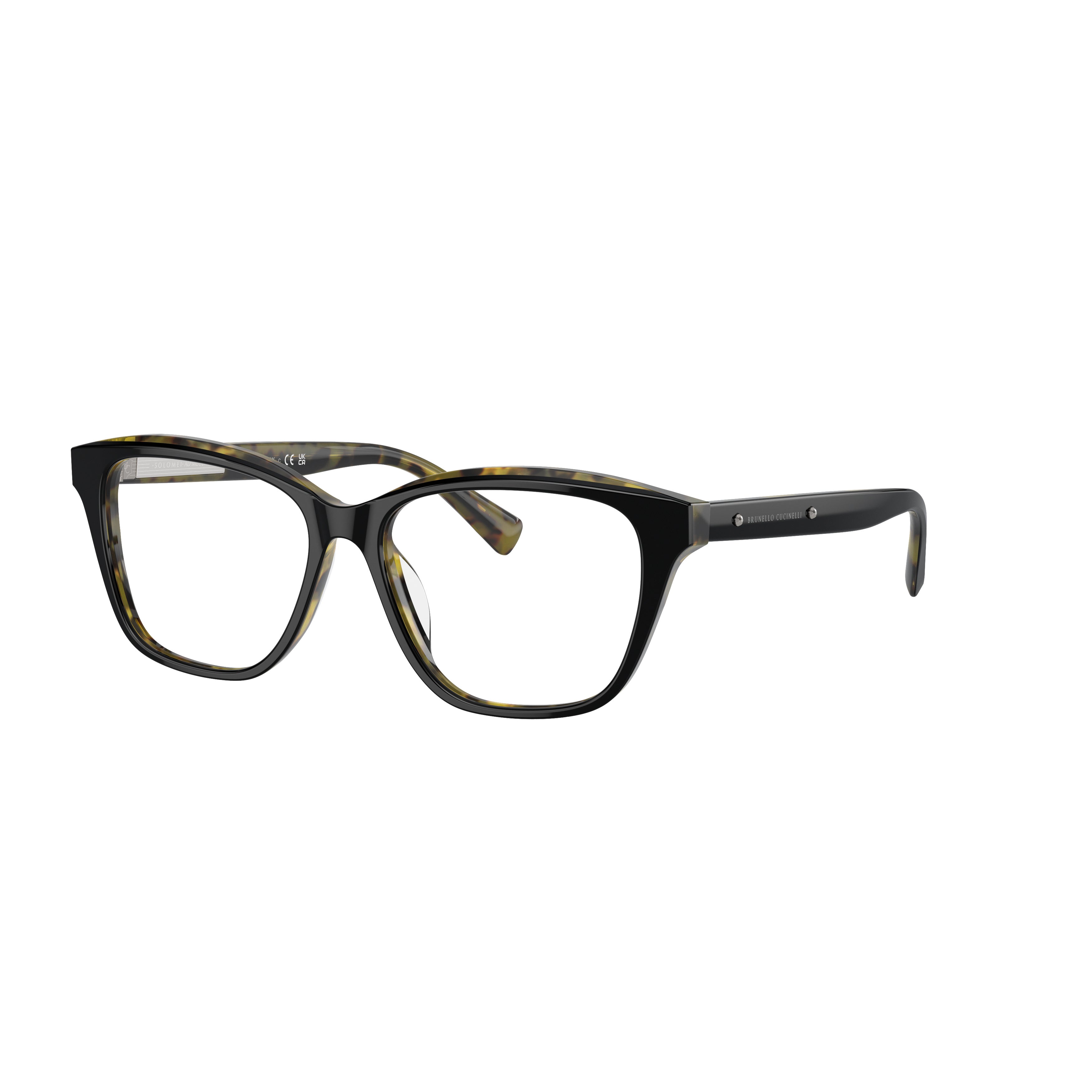 0bc3004 Rectangular Cat-Eye Acetate Sunglasses with Tortoiseshell Accents