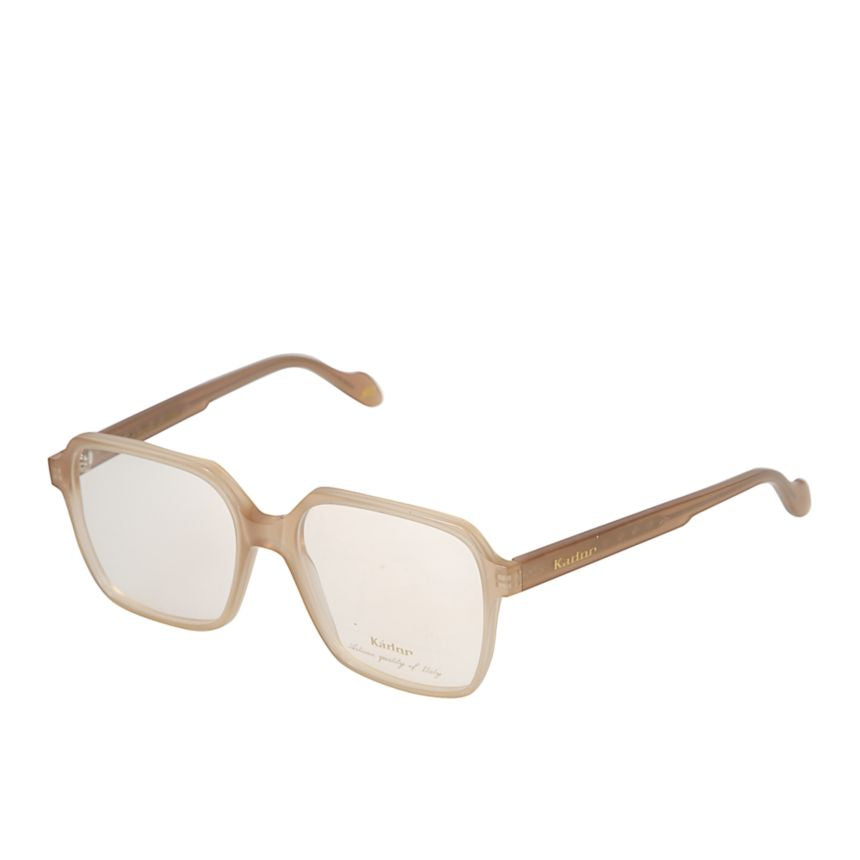 Lisa Light Translucent Beige Rectangular Frame Eyeglasses