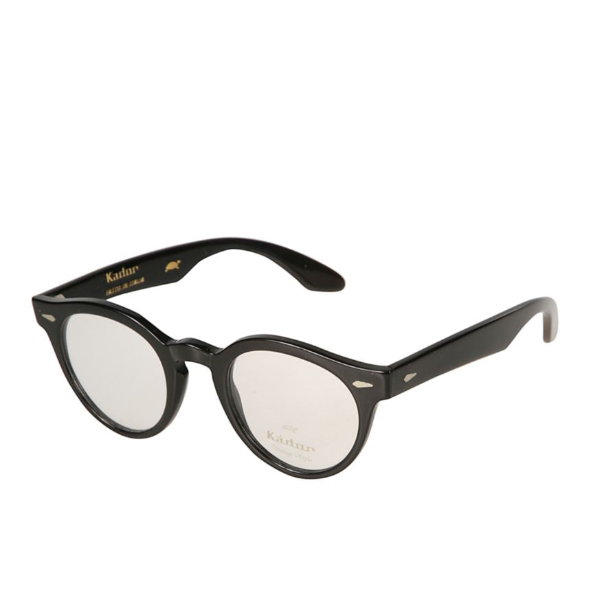 Robin Glossy Black Round Frame Sunglasses with Sturdy Temples