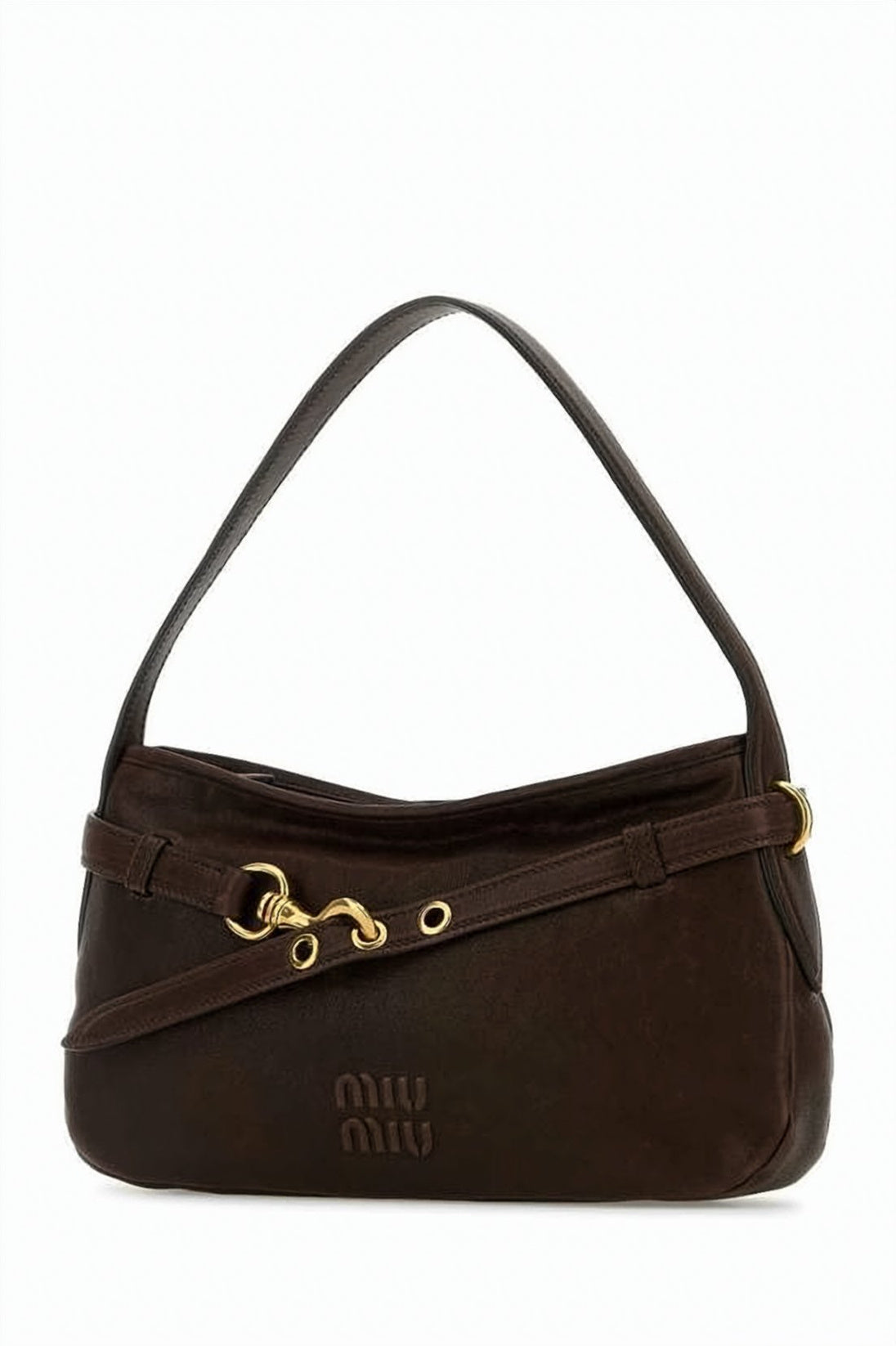Structured Lambskin Shoulder Bag