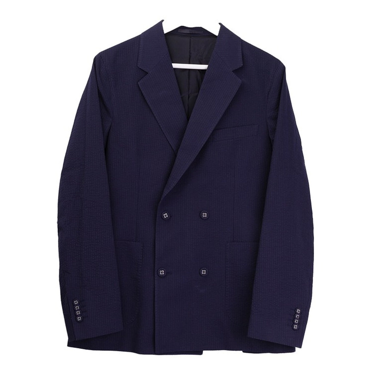 Double-Breasted Jacket With Notch Lapels
