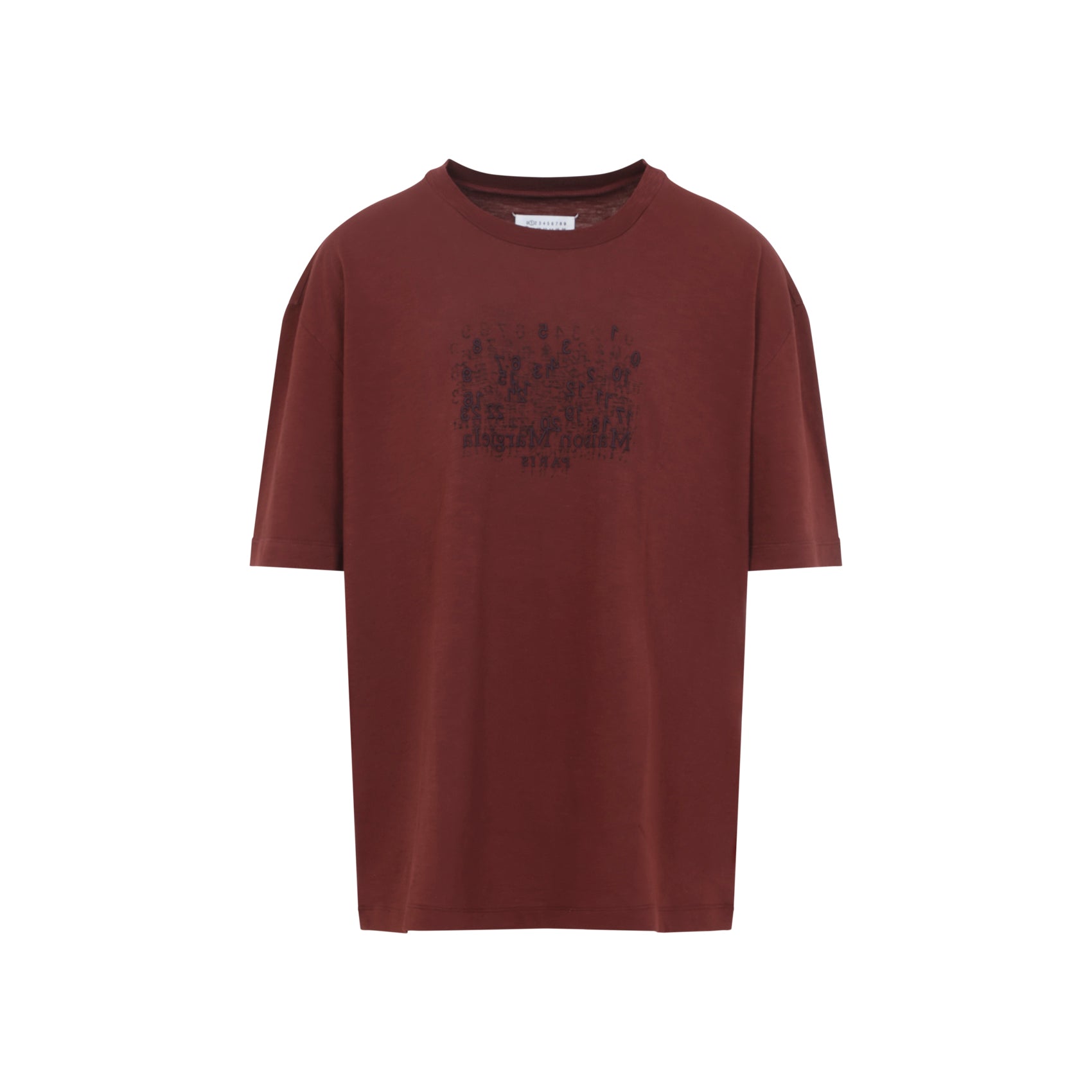 Dark Brick Red Cotton T-Shirt