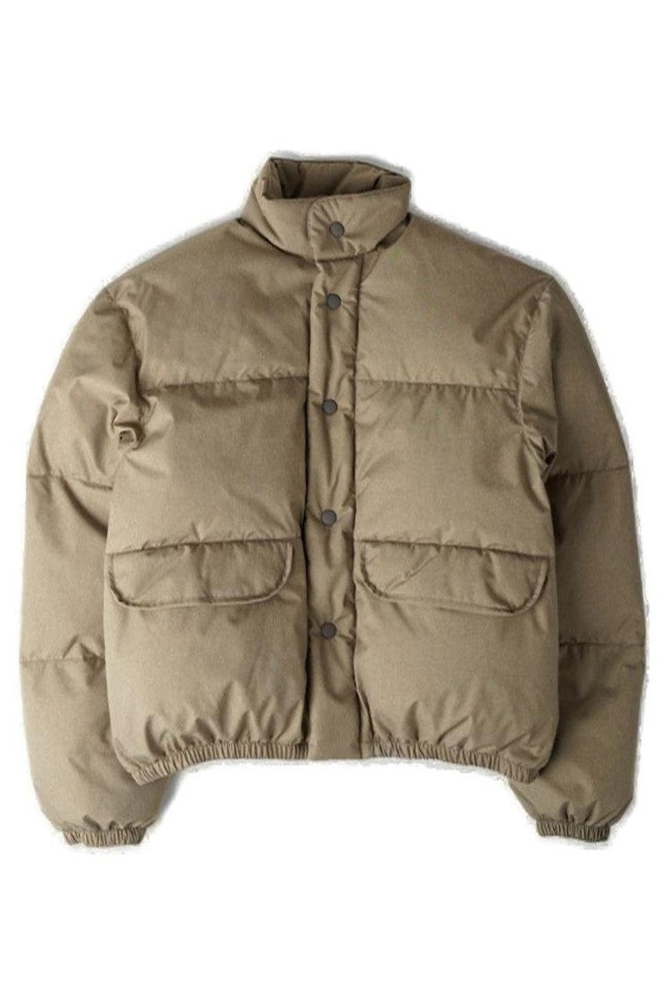 High-Collar Quilted Padded Jacket