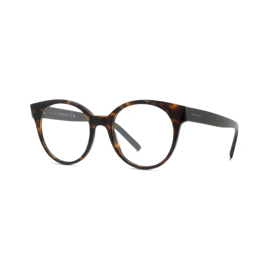 Gv50028i Round Tortoiseshell Eyeglasses with Durable Frame