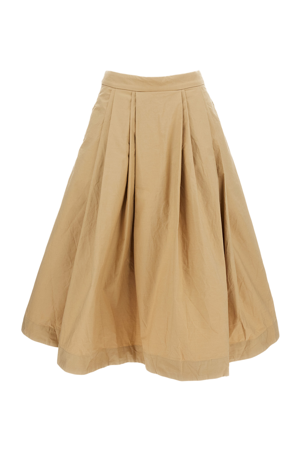 Flared Pleated Skirt