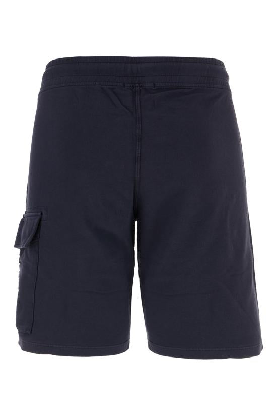Minimalist Black Cargo Lens Sweat Shorts