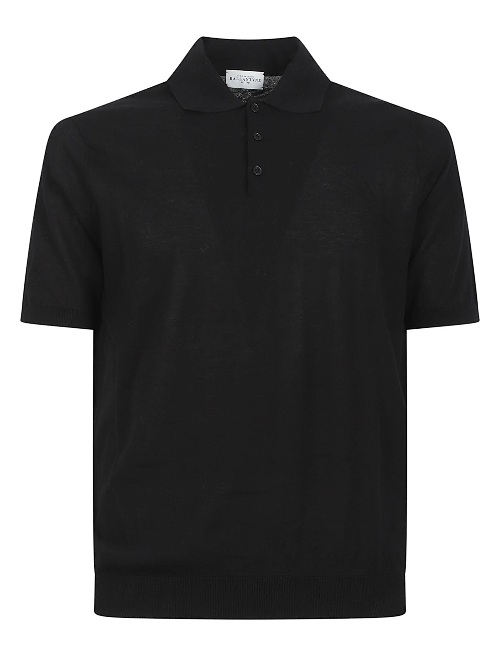 Short-Sleeve Polo Shirt with Buttoned Placket