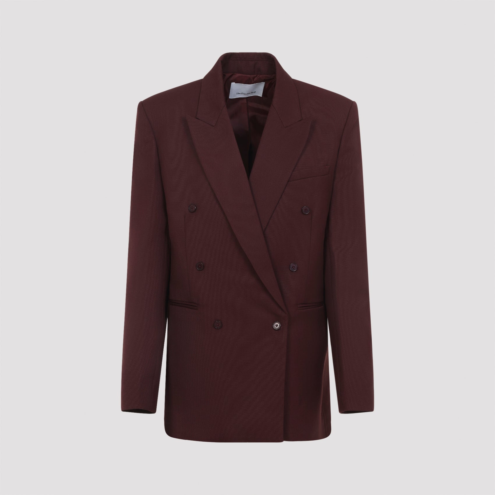 Double-Breasted Blazer with Structured Silhouette