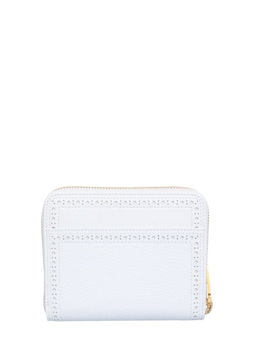 Textured Leather Zipped Wallet