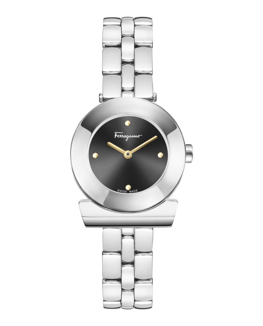Gancino Bracelet Watch With Black Sunray Dial