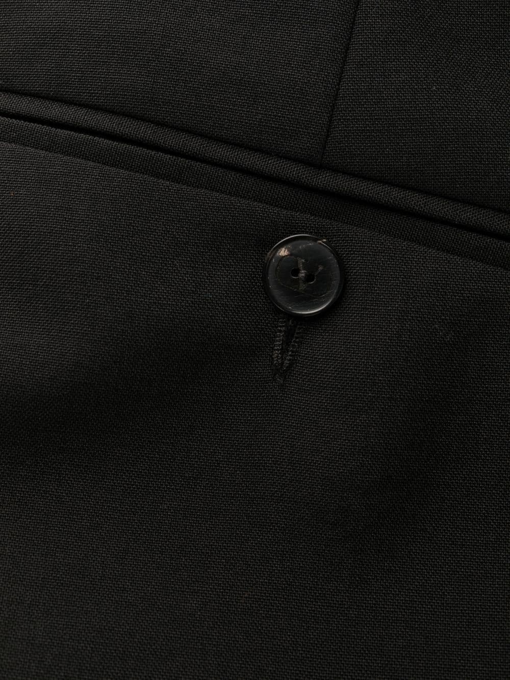 Slim-Cut Tailored Trousers in Virgin Wool