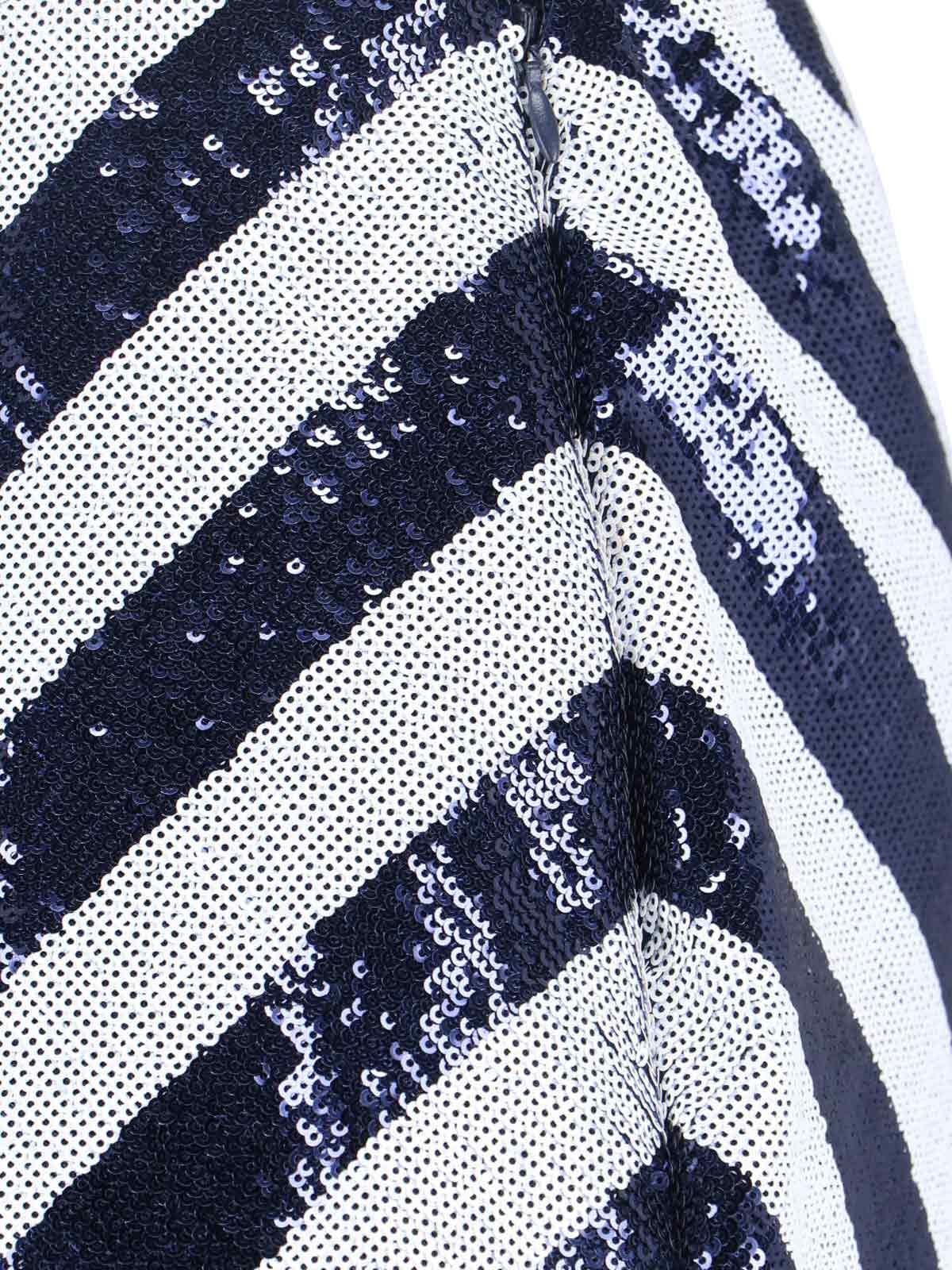 Sequin Midi Skirt – Blue & White