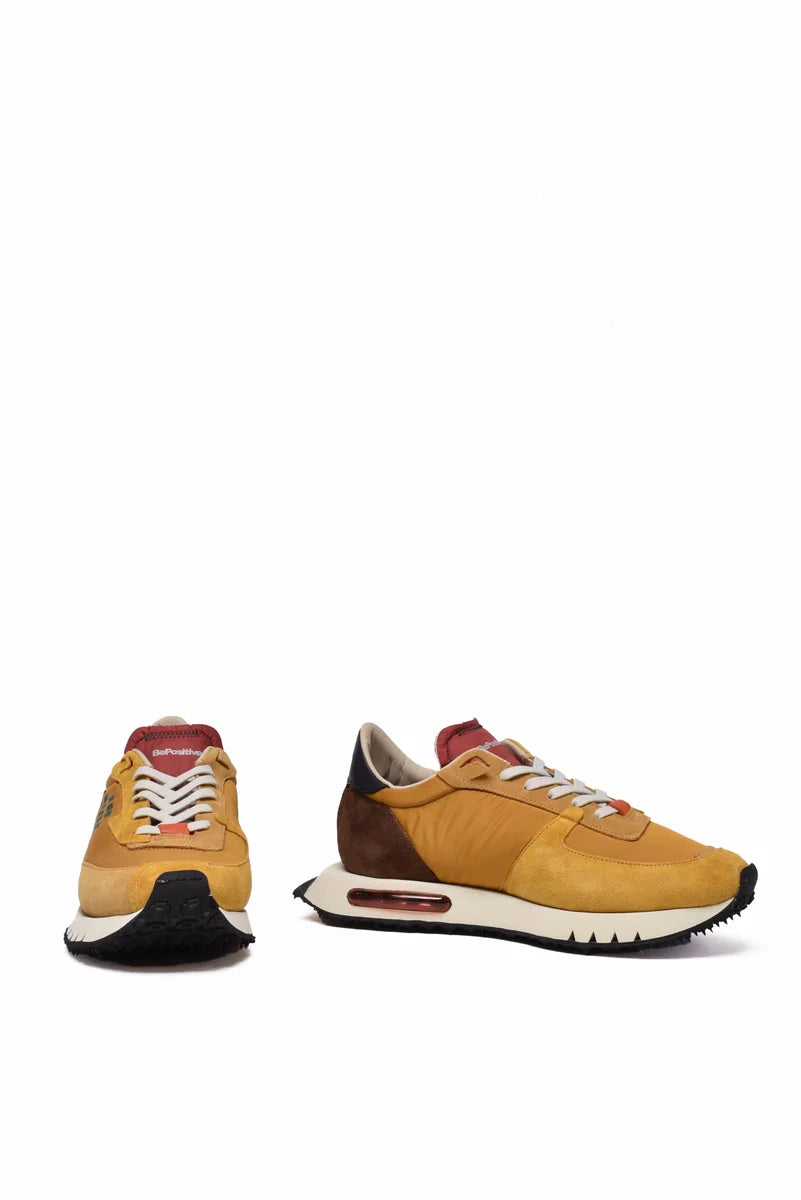 Space Race Sneakers - Brown/Yellow
