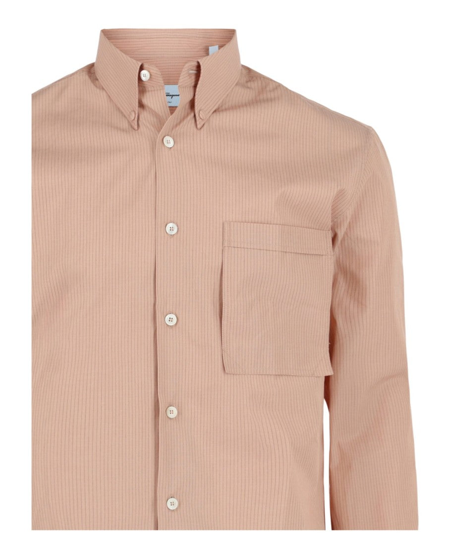 Striped Button-Up Shirt