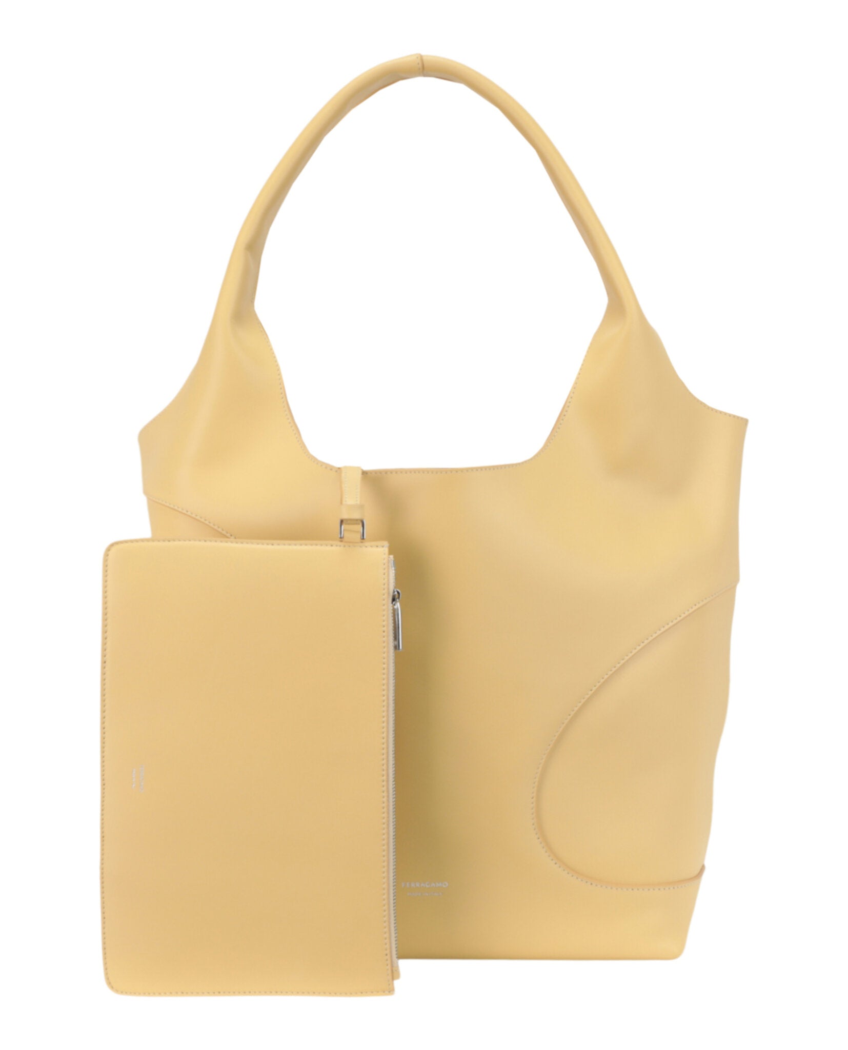 Debossed Cut-Out Hobo Bag