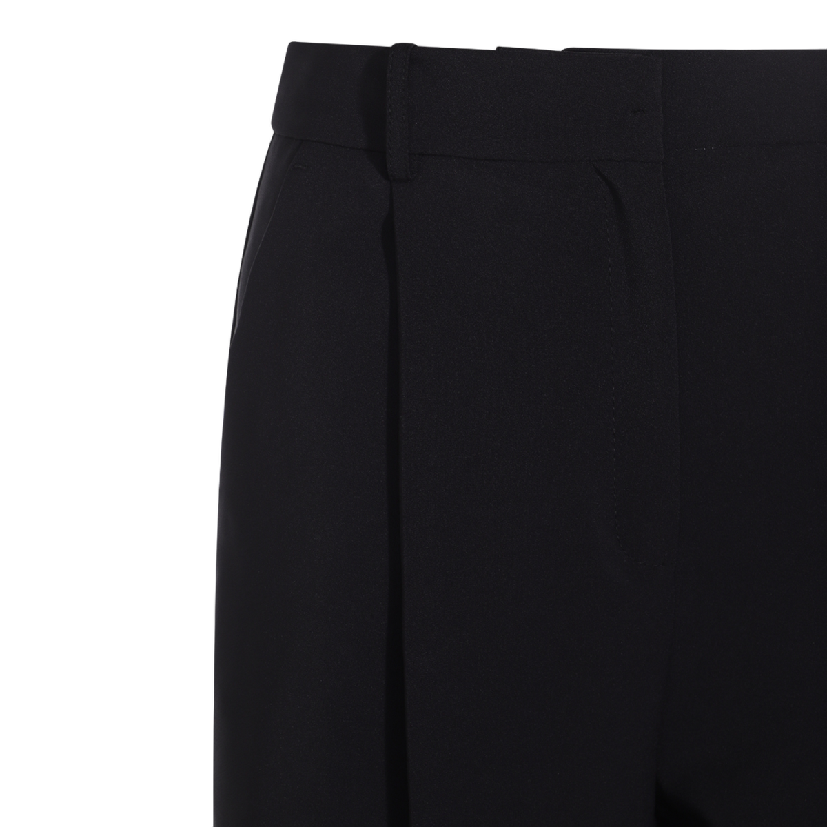 Straight-Leg Trousers with High Waist