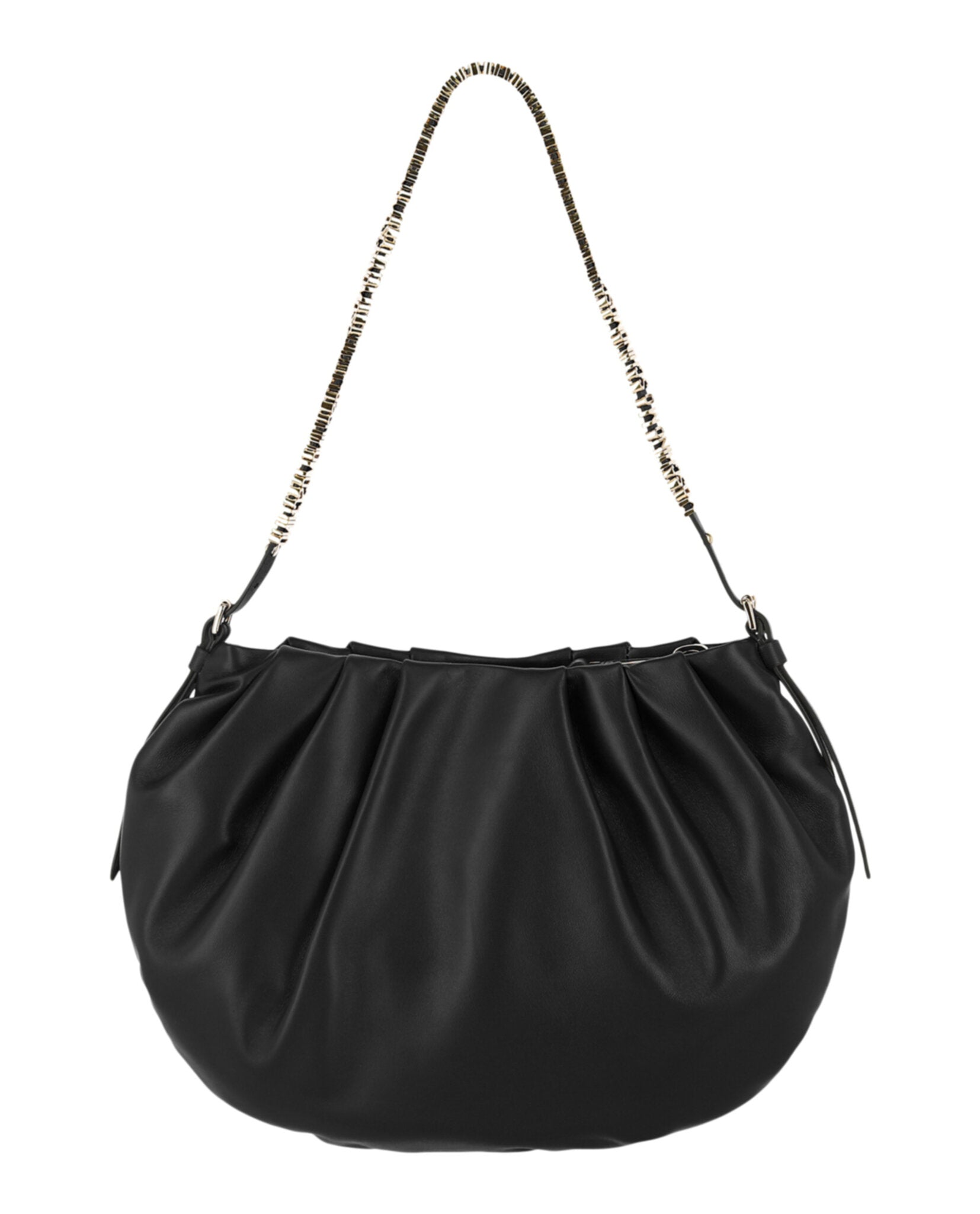 Mini Lettering Laminated Shoulder Bag