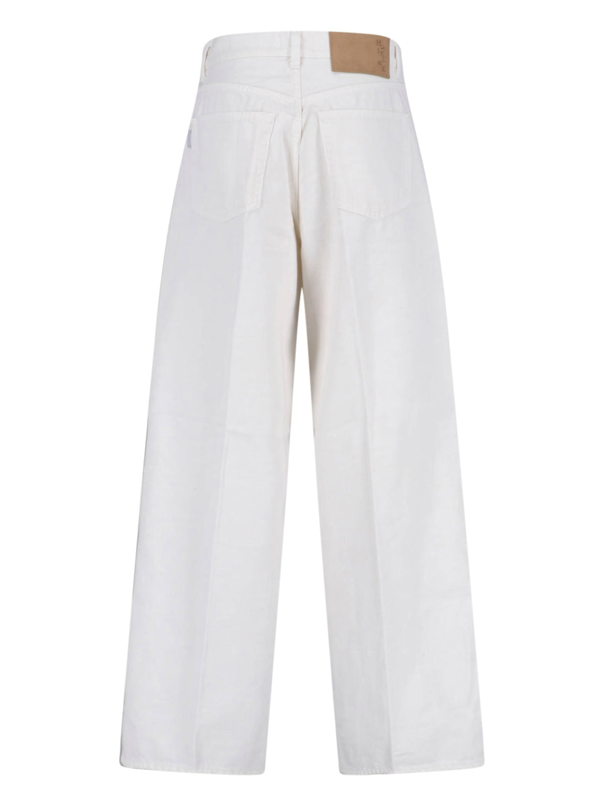 Wide-Leg Denim Pants With Classic Five-Pocket Design