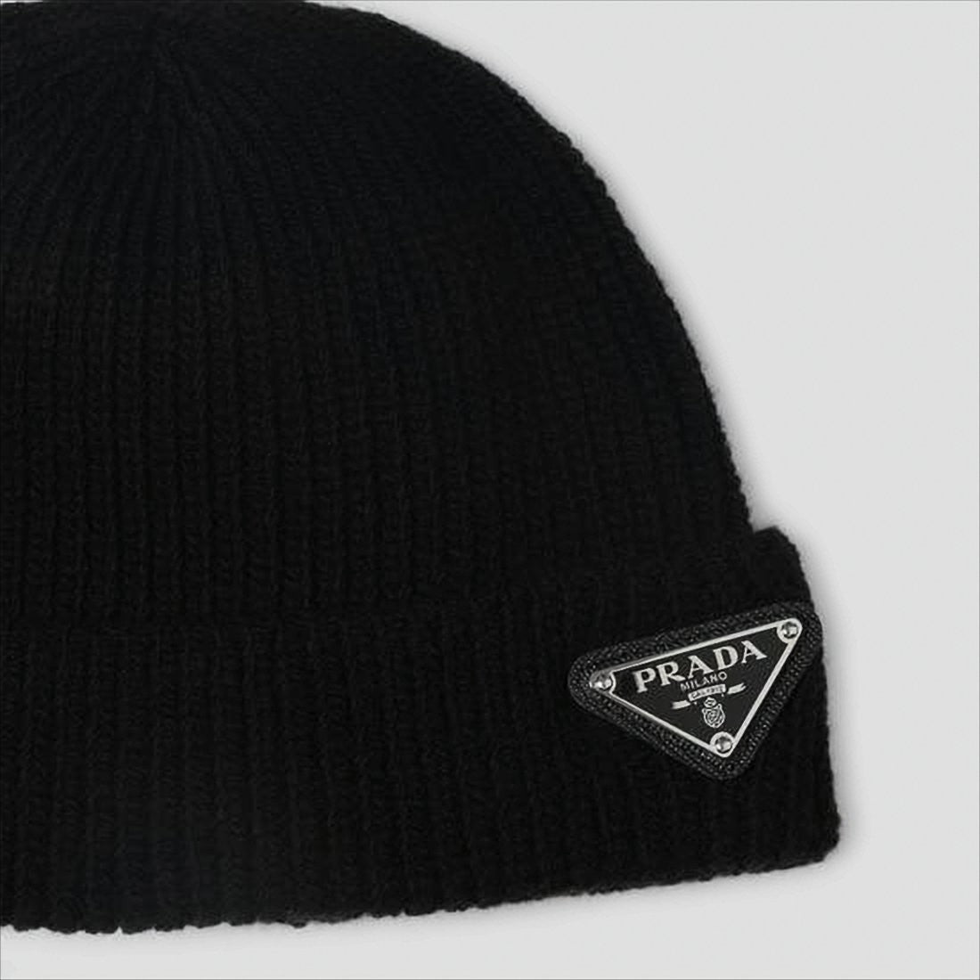 Ribbed Knit Beanie with Folded Cuff