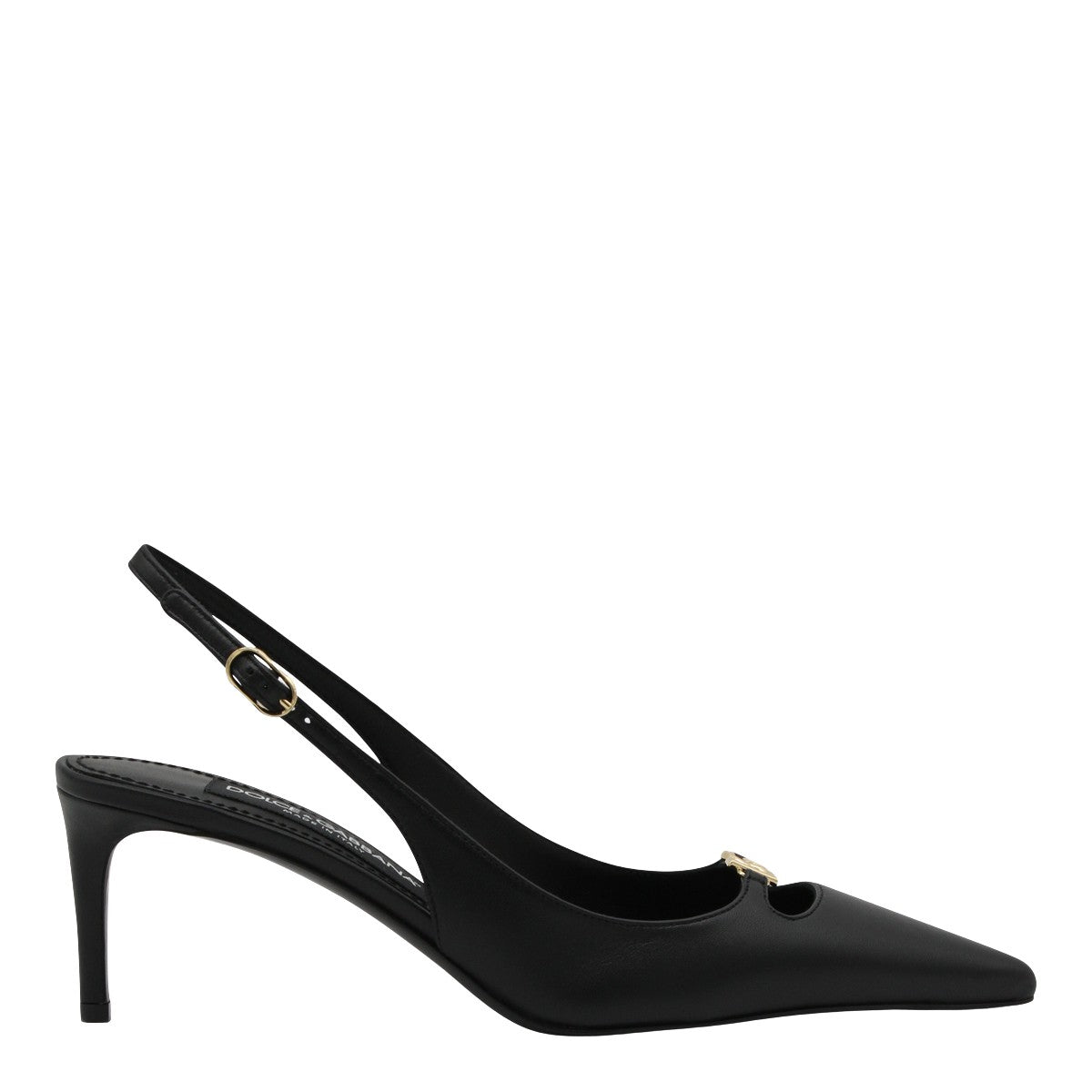 Pointed Toe Slingback Pumps with Adjustable Strap