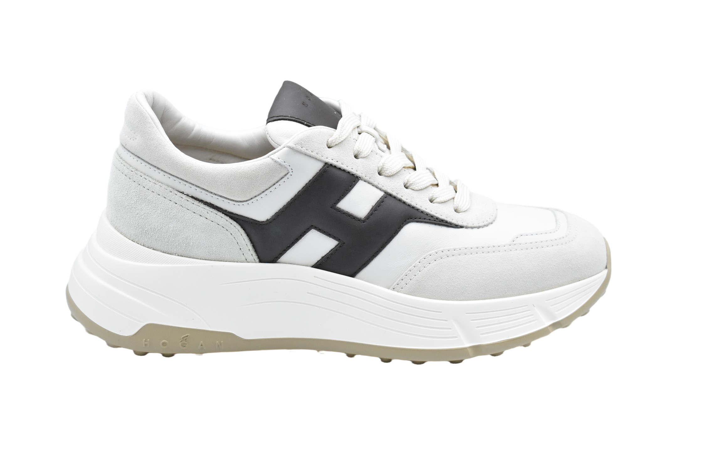 Suede And Leather Accented Low Sneakers