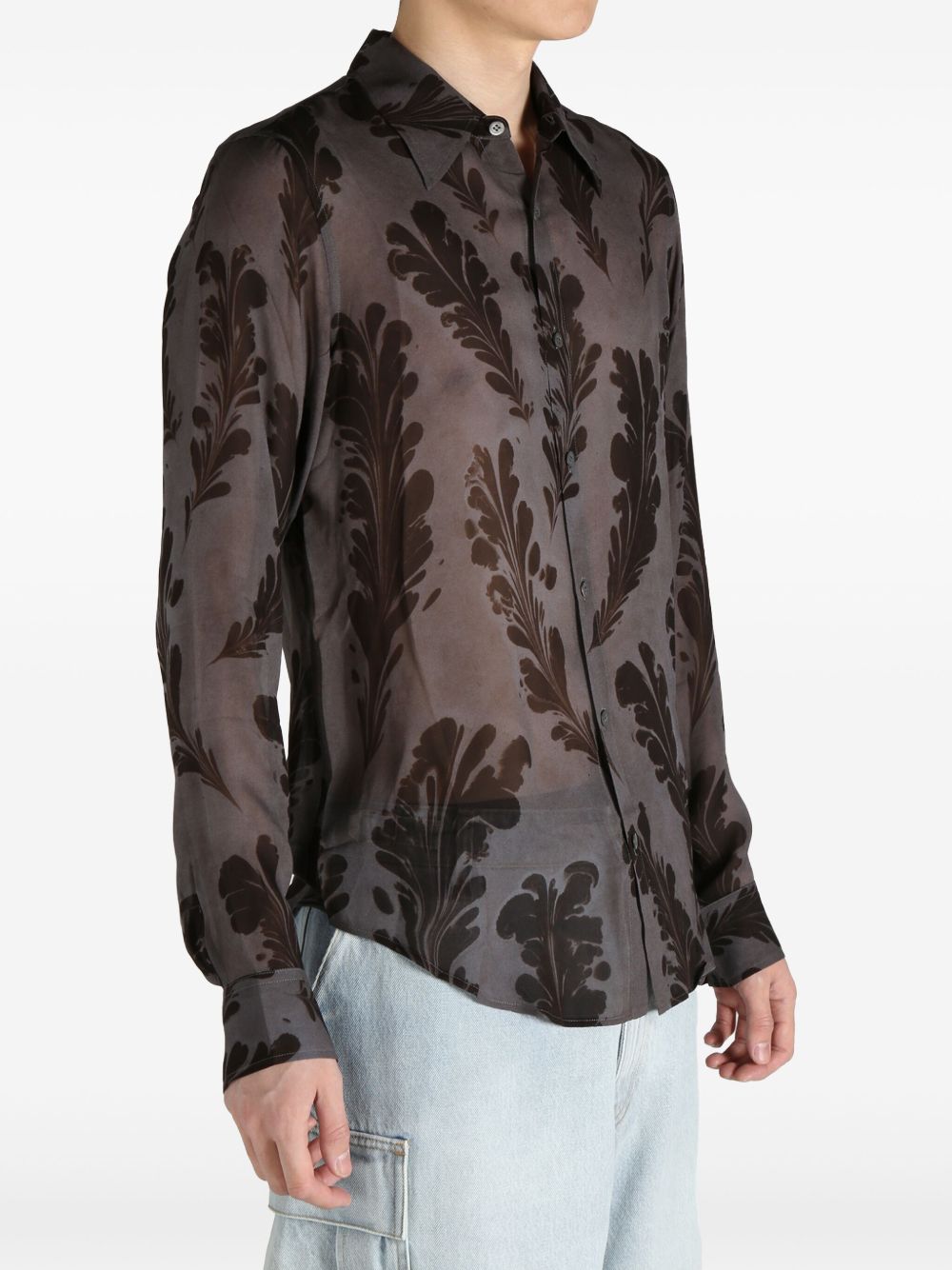 Dark Grey Long-Sleeve Shirt